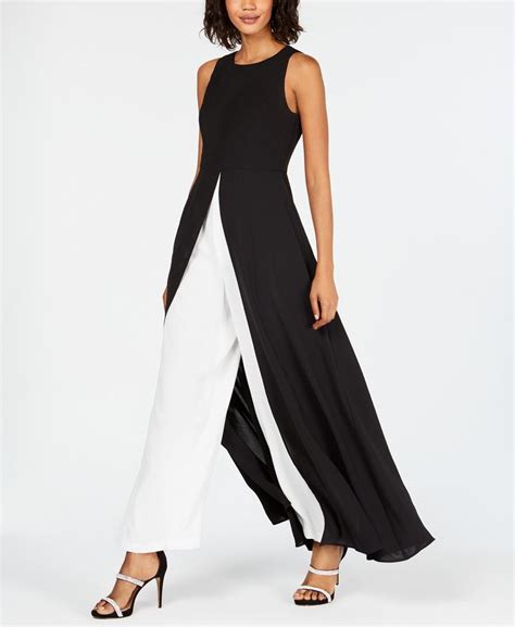 adrianna papell jumpsuit petite|evening jumpsuits with overlay skirt.